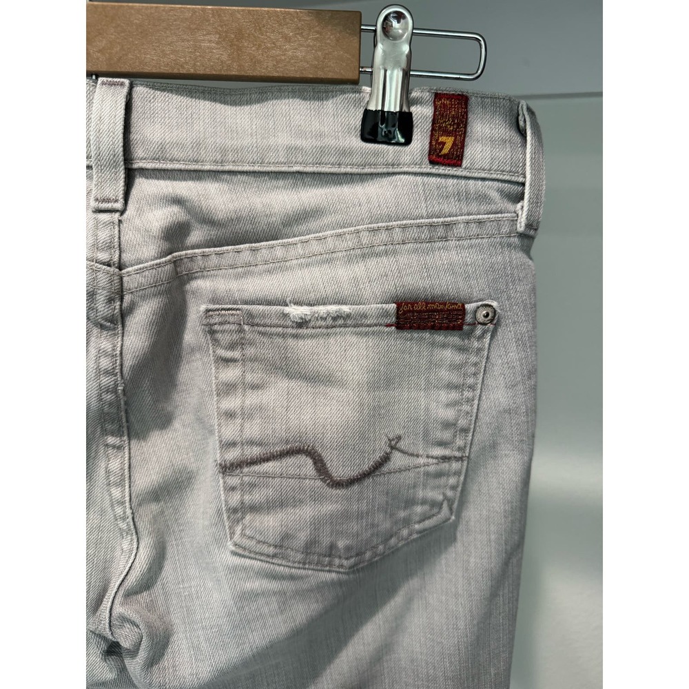 7 For All Mankind Roxanne Skinny Jeans Size 26 Light‎ Grey